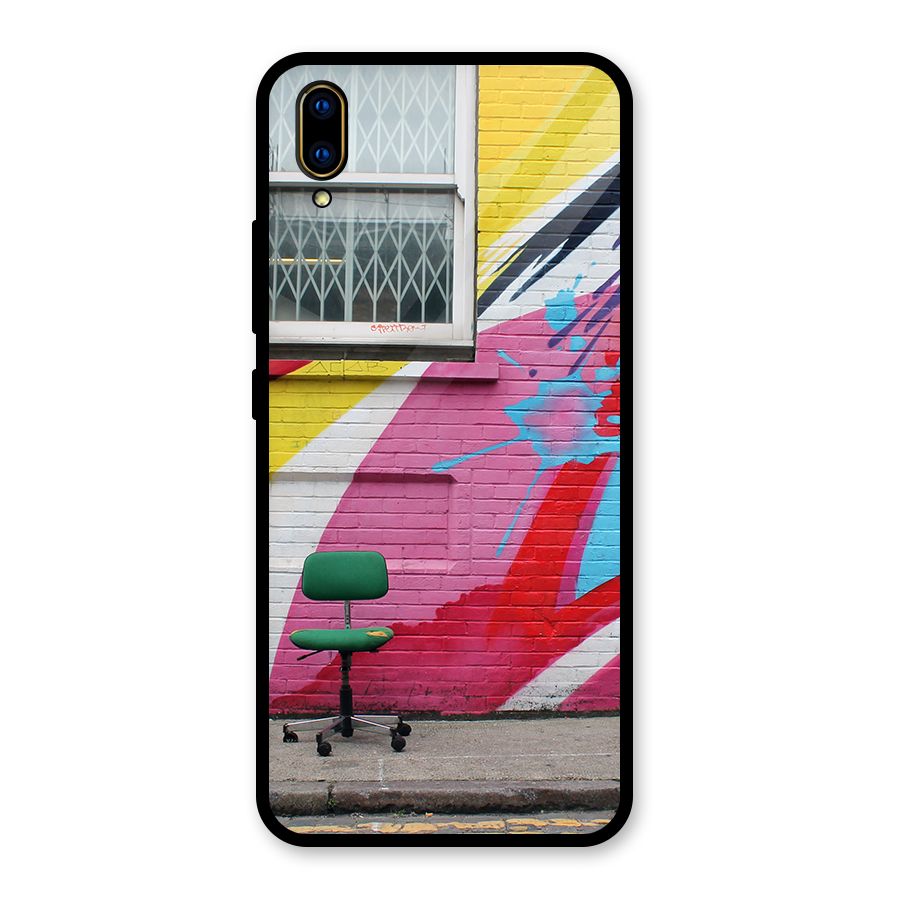 Creative Wall Art Glass Back Case for Vivo V11 Pro