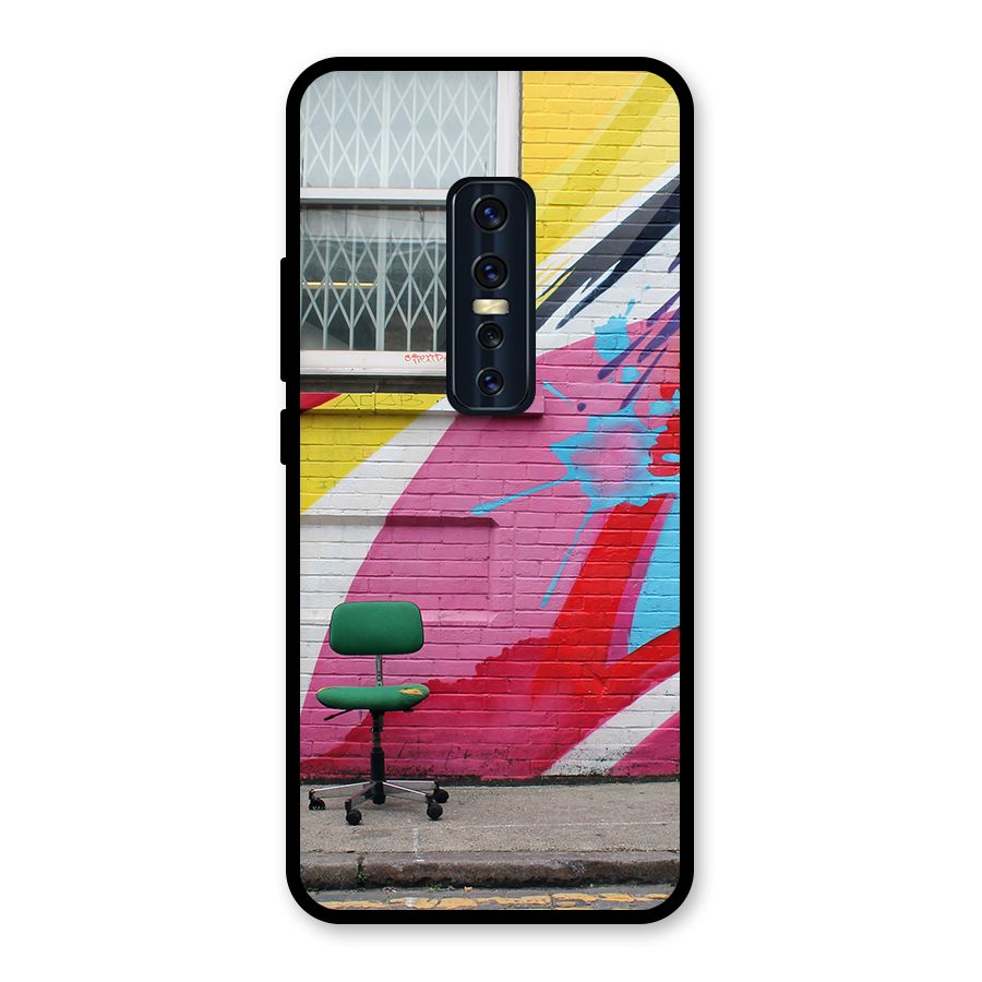 Creative Wall Art Glass Back Case for Vivo V17 Pro