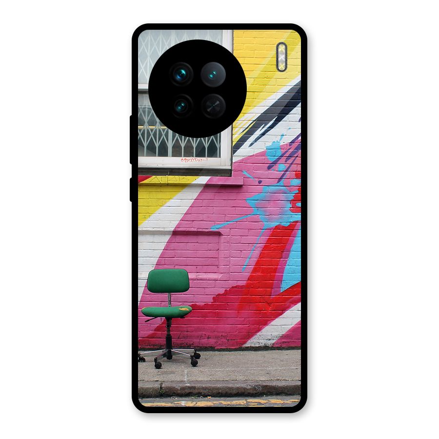 Creative Wall Art Glass Back Case for Vivo X90