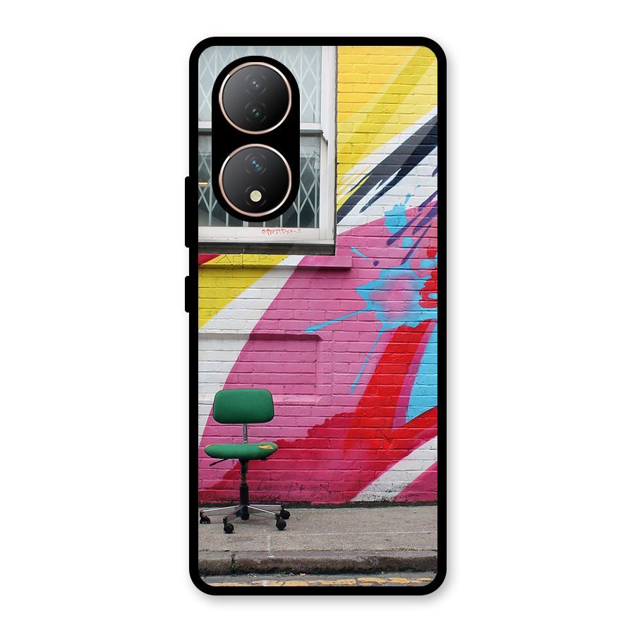 Creative Wall Art Glass Back Case for Vivo Y100A