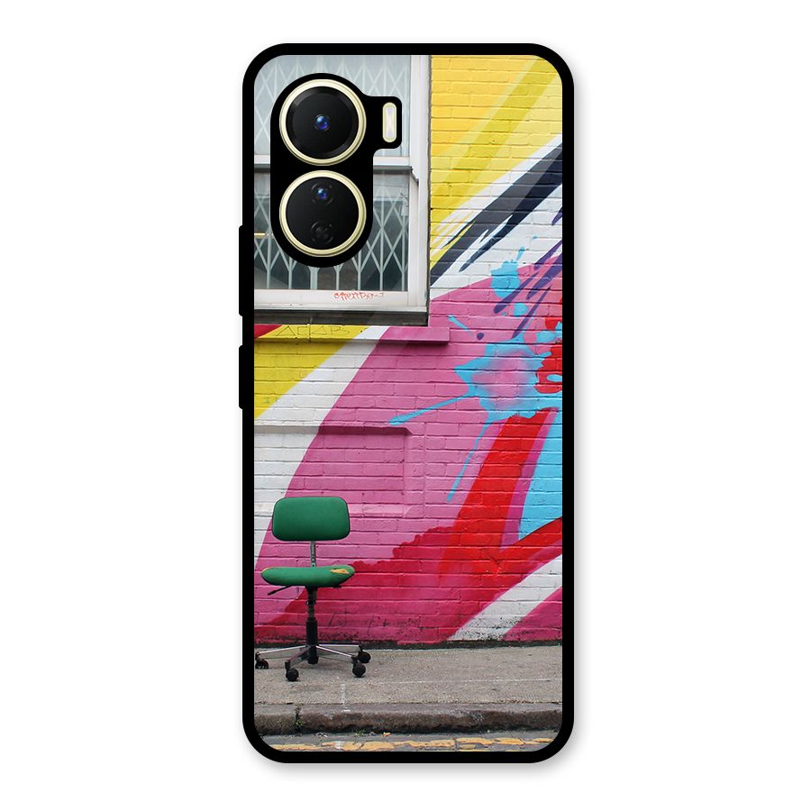 Creative Wall Art Glass Back Case for Vivo Y56