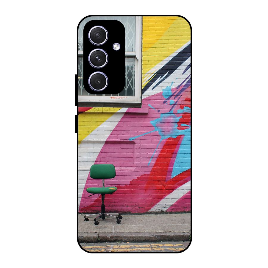 Creative Wall Art Metal Back Case for Galaxy A54