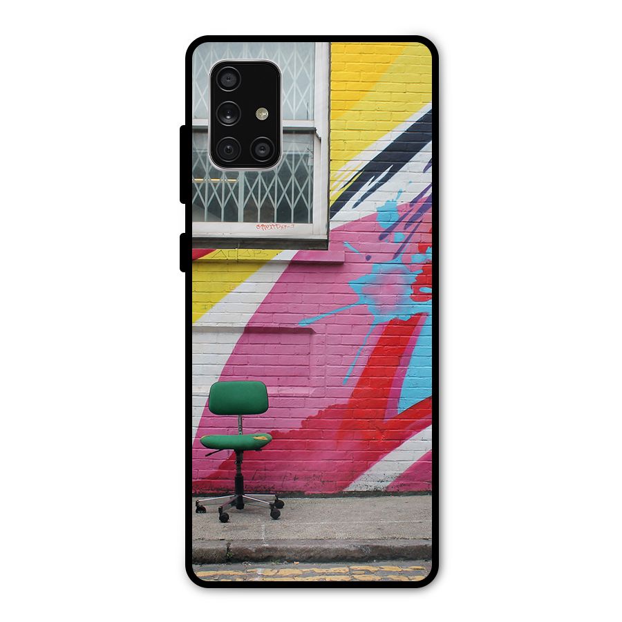 Creative Wall Art Metal Back Case for Galaxy A71