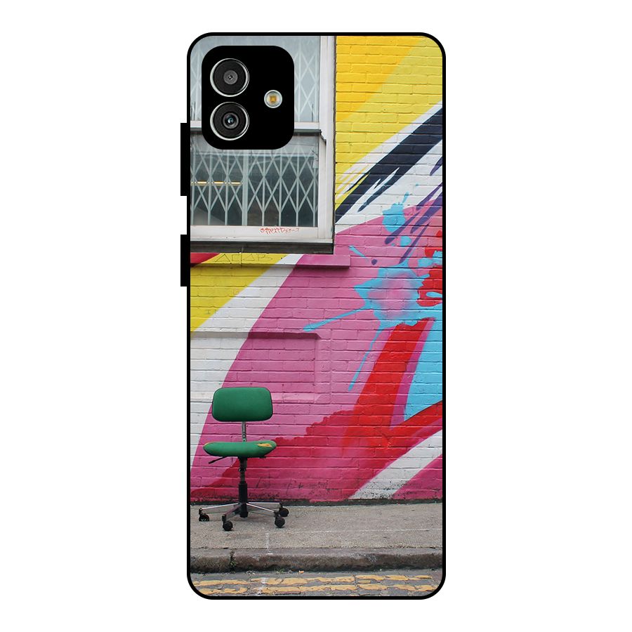 Creative Wall Art Metal Back Case for Galaxy M13 5G