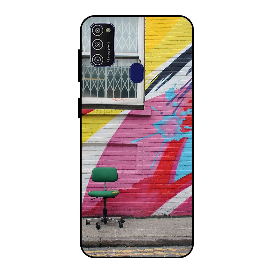 Creative Wall Art Metal Back Case for Galaxy M30s