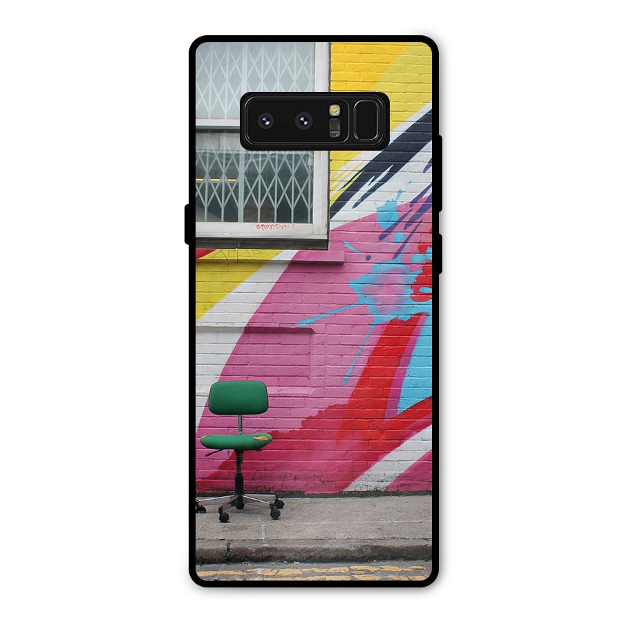 Creative Wall Art Metal Back Case for Galaxy Note 8