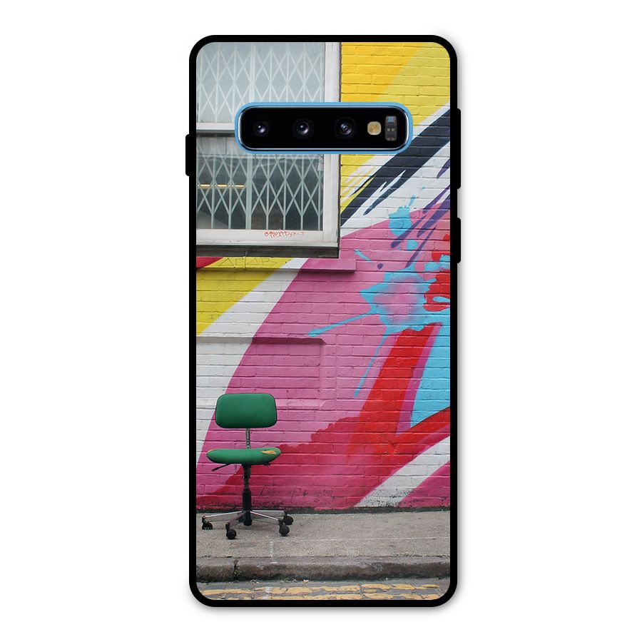 Creative Wall Art Metal Back Case for Galaxy S10