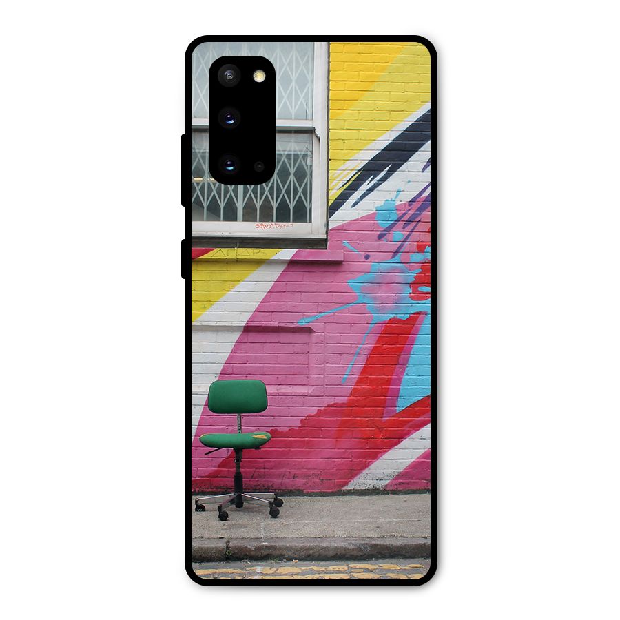 Creative Wall Art Metal Back Case for Galaxy S20