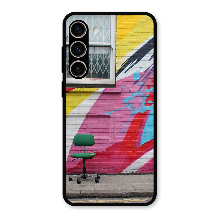 Creative Wall Art Metal Back Case for Galaxy S23 Plus