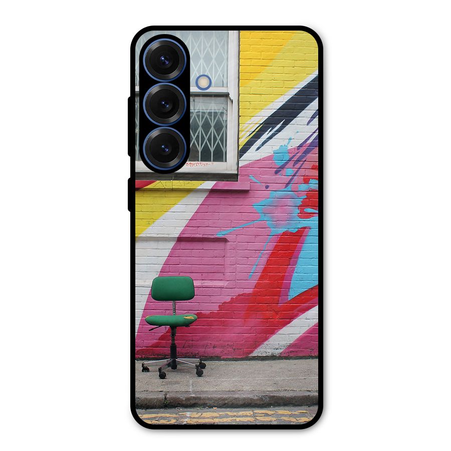 Creative Wall Art Metal Back Case for Galaxy S25
