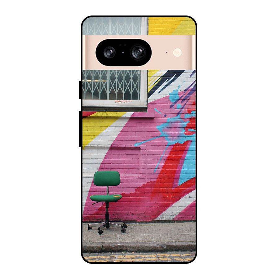 Creative Wall Art Metal Back Case for Google Pixel 8