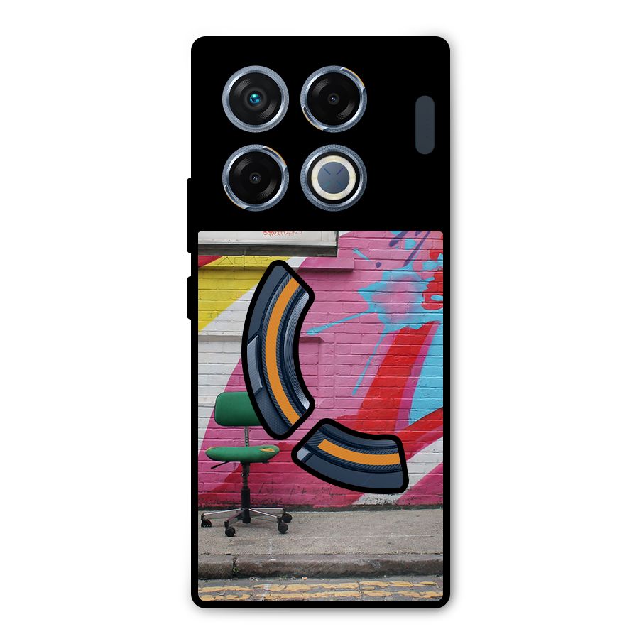 Creative Wall Art Metal Back Case for Infinix GT 20 Pro