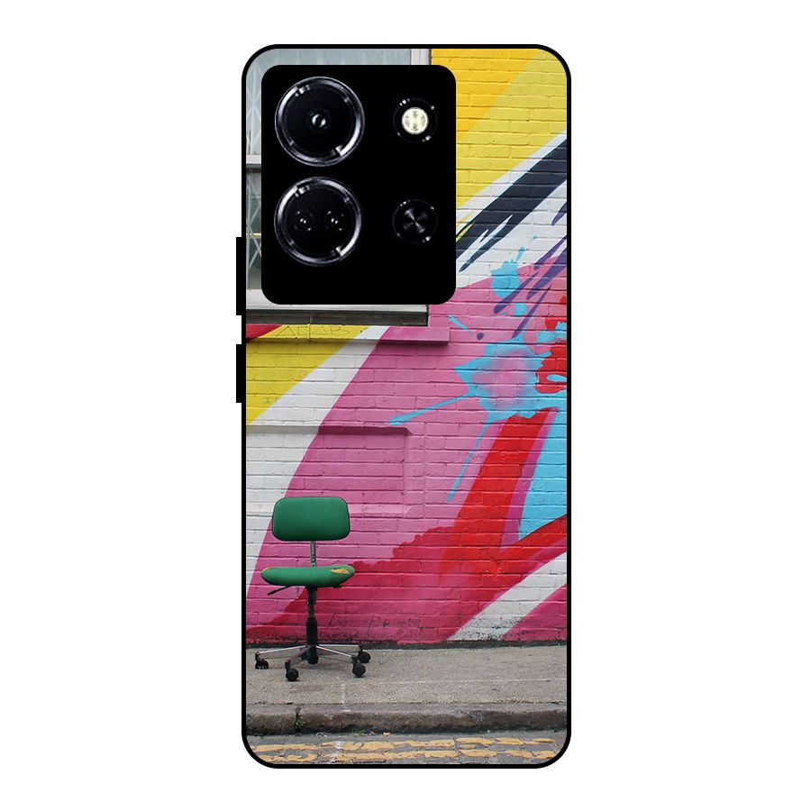 Creative Wall Art Metal Back Case for Infinix Note 30 5G