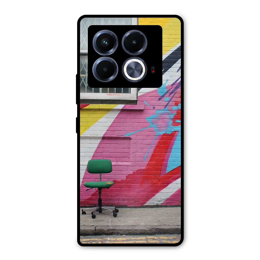 Creative Wall Art Metal Back Case for Infinix Note 40 5G