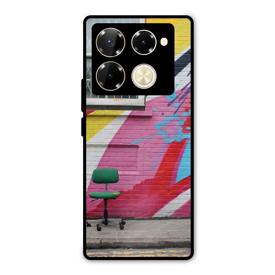 Creative Wall Art Metal Back Case for Infinix Note 40 Pro Plus