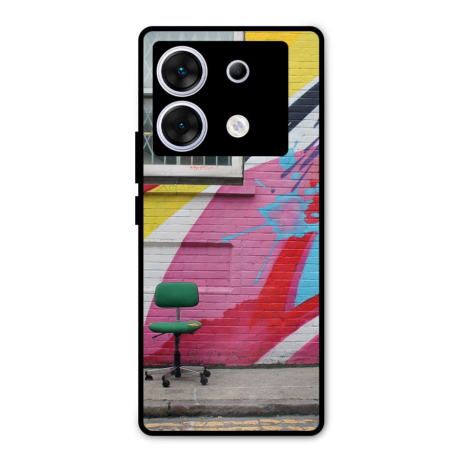 Creative Wall Art Metal Back Case for Infinix Zero 30 5G