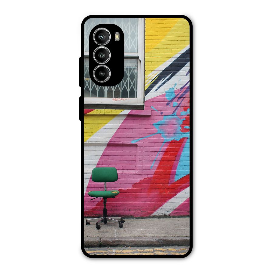 Creative Wall Art Metal Back Case for Moto G52