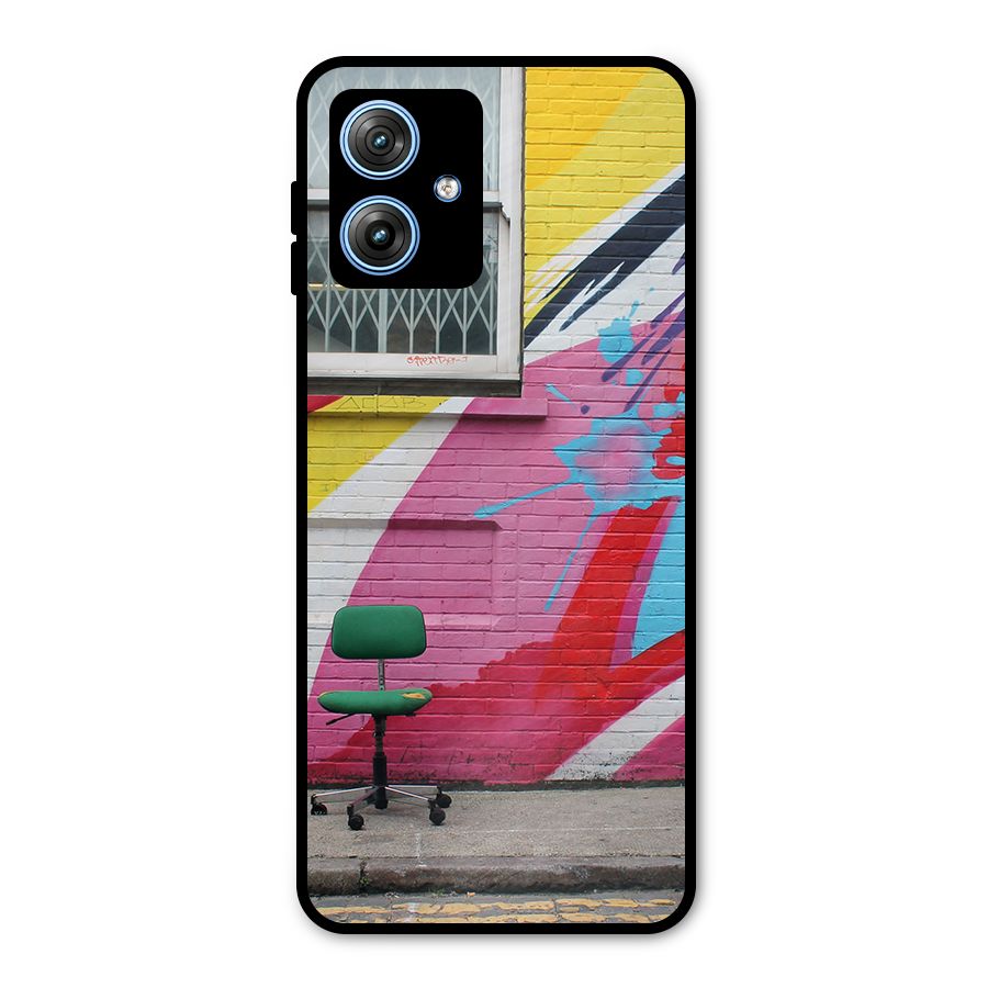 Creative Wall Art Metal Back Case for Moto G54