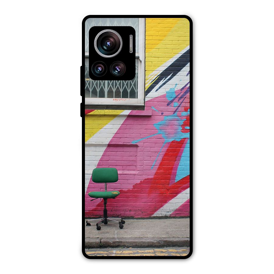 Creative Wall Art Metal Back Case for Motorola Edge 30 Ultra