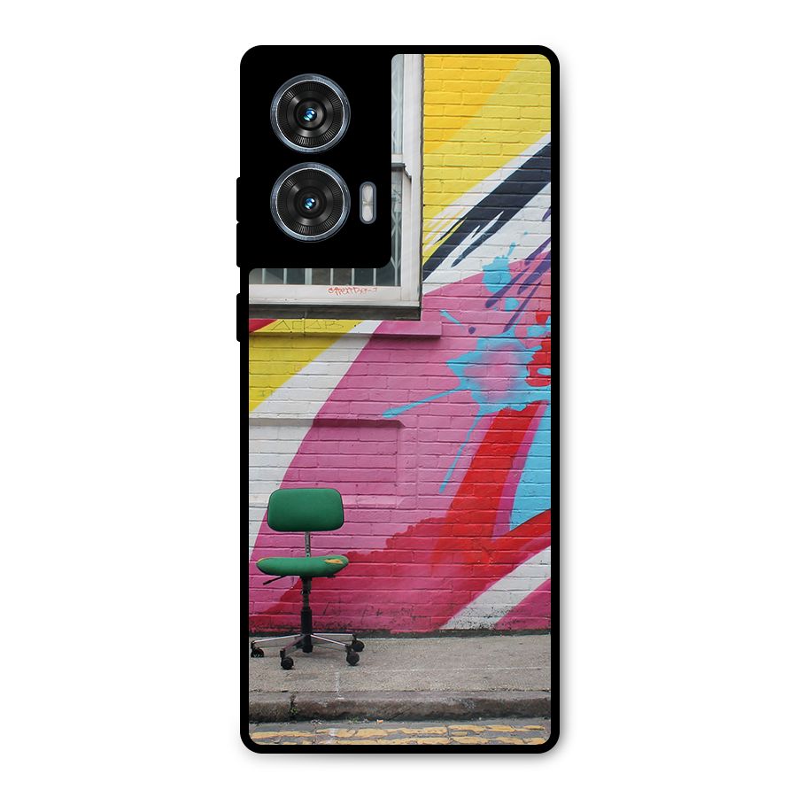 Creative Wall Art Metal Back Case for Motorola Edge 50 Fusion