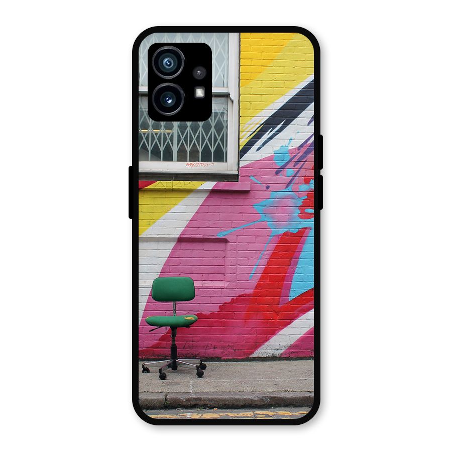 Creative Wall Art Metal Back Case for Nothing Phone 1