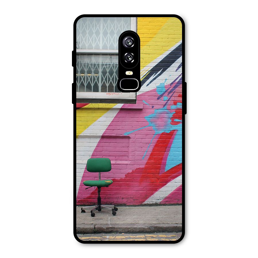 Creative Wall Art Metal Back Case for OnePlus 6