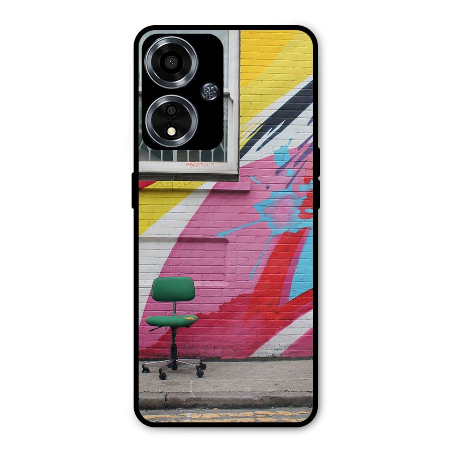 Creative Wall Art Metal Back Case for Oppo A59