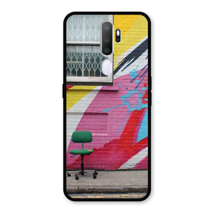 Creative Wall Art Metal Back Case for Oppo A9 (2020)