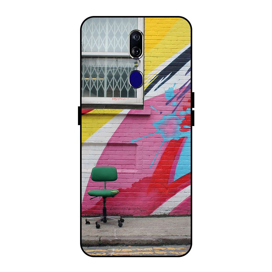 Creative Wall Art Metal Back Case for Oppo F11