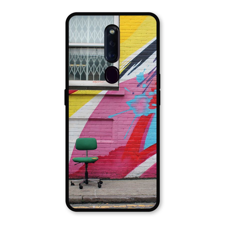 Creative Wall Art Metal Back Case for Oppo F11 Pro