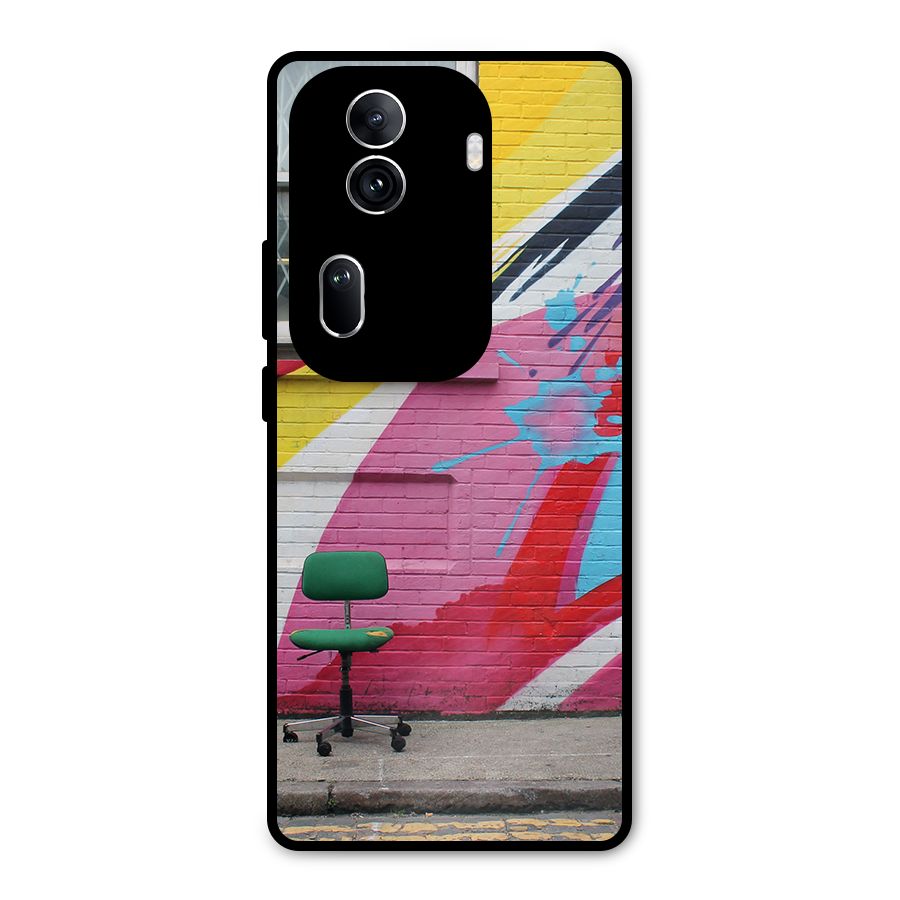Creative Wall Art Metal Back Case for Oppo Reno11 Pro 5G