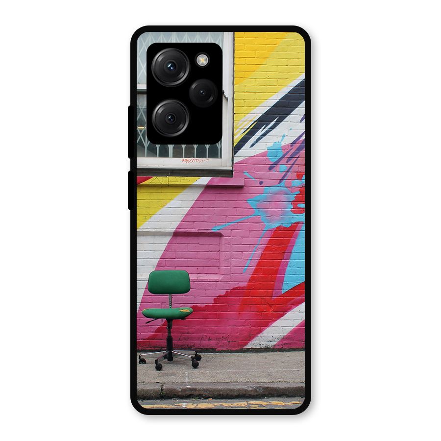 Creative Wall Art Metal Back Case for Poco X5 Pro