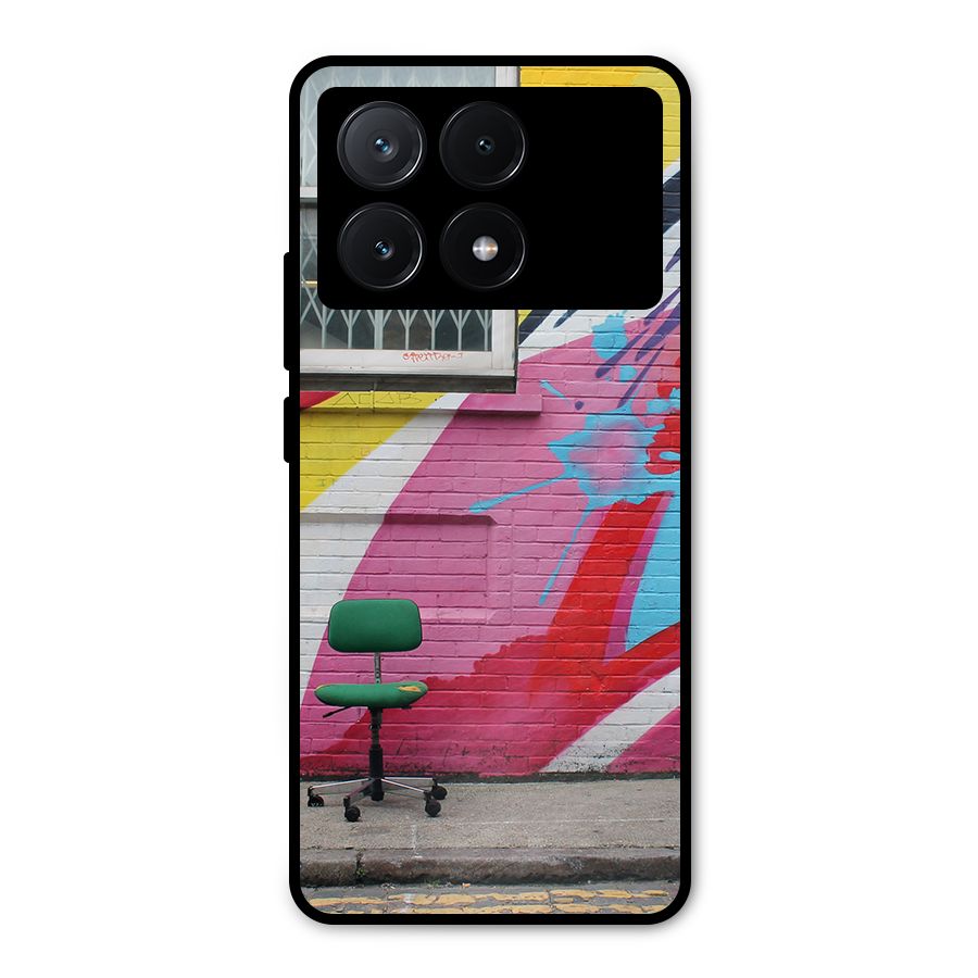 Creative Wall Art Metal Back Case for Poco X6 Pro