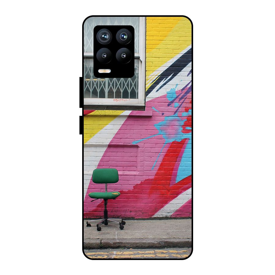 Creative Wall Art Metal Back Case for Realme 8 Pro