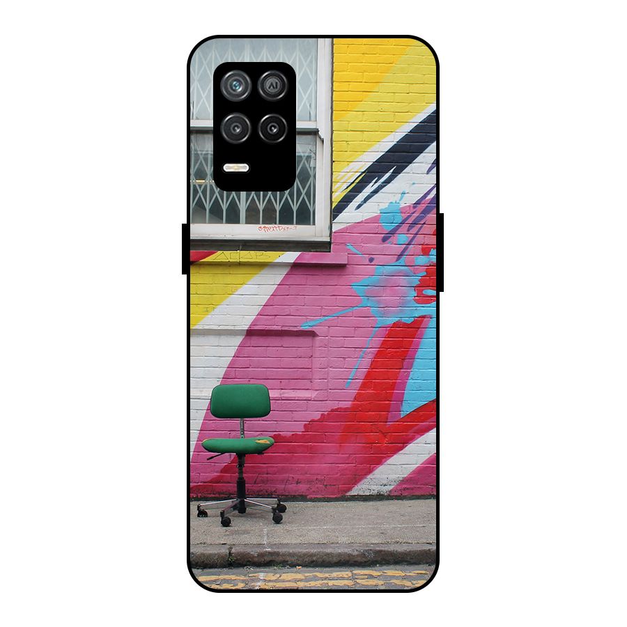 Creative Wall Art Metal Back Case for Realme 8s 5G