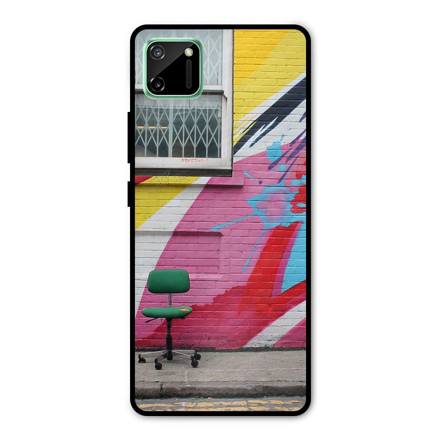 Creative Wall Art Metal Back Case for Realme C11