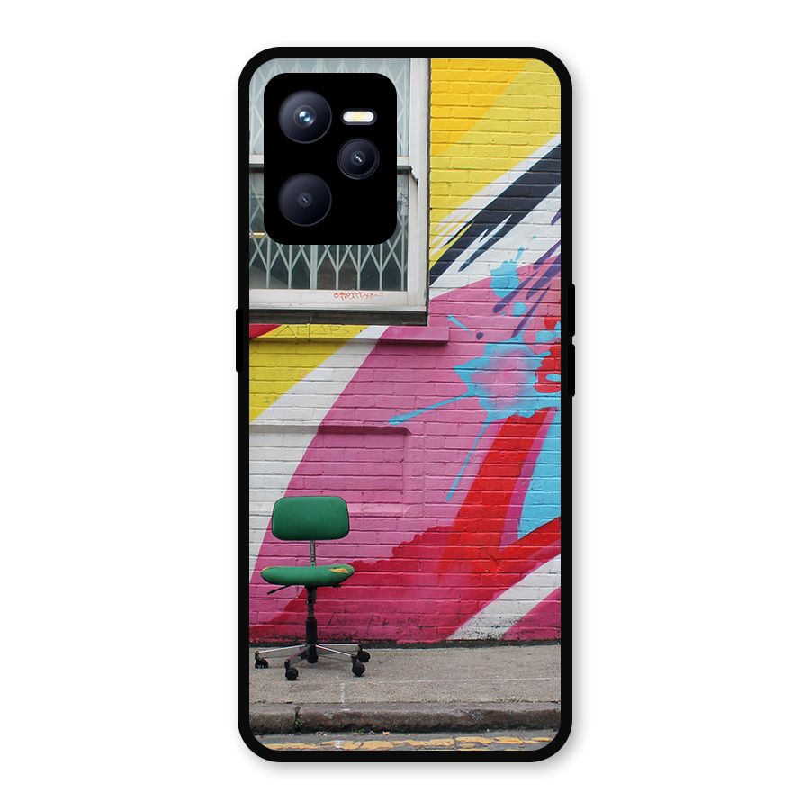 Creative Wall Art Metal Back Case for Realme C35