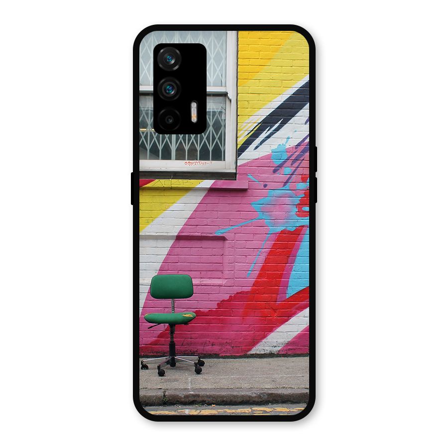 Creative Wall Art Metal Back Case for Realme GT 5G