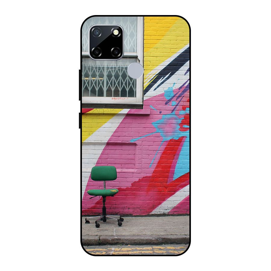 Creative Wall Art Metal Back Case for Realme Narzo 30A