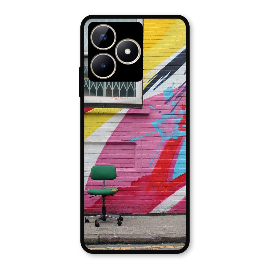 Creative Wall Art Metal Back Case for Realme Narzo N53