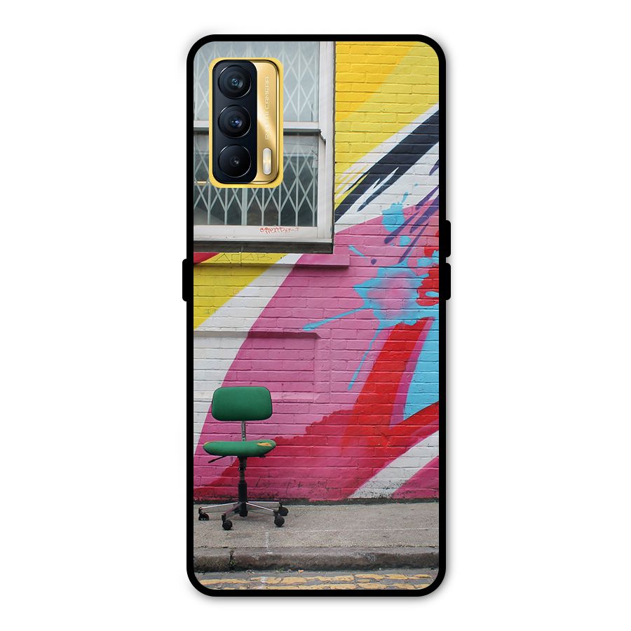 Creative Wall Art Metal Back Case for Realme X7