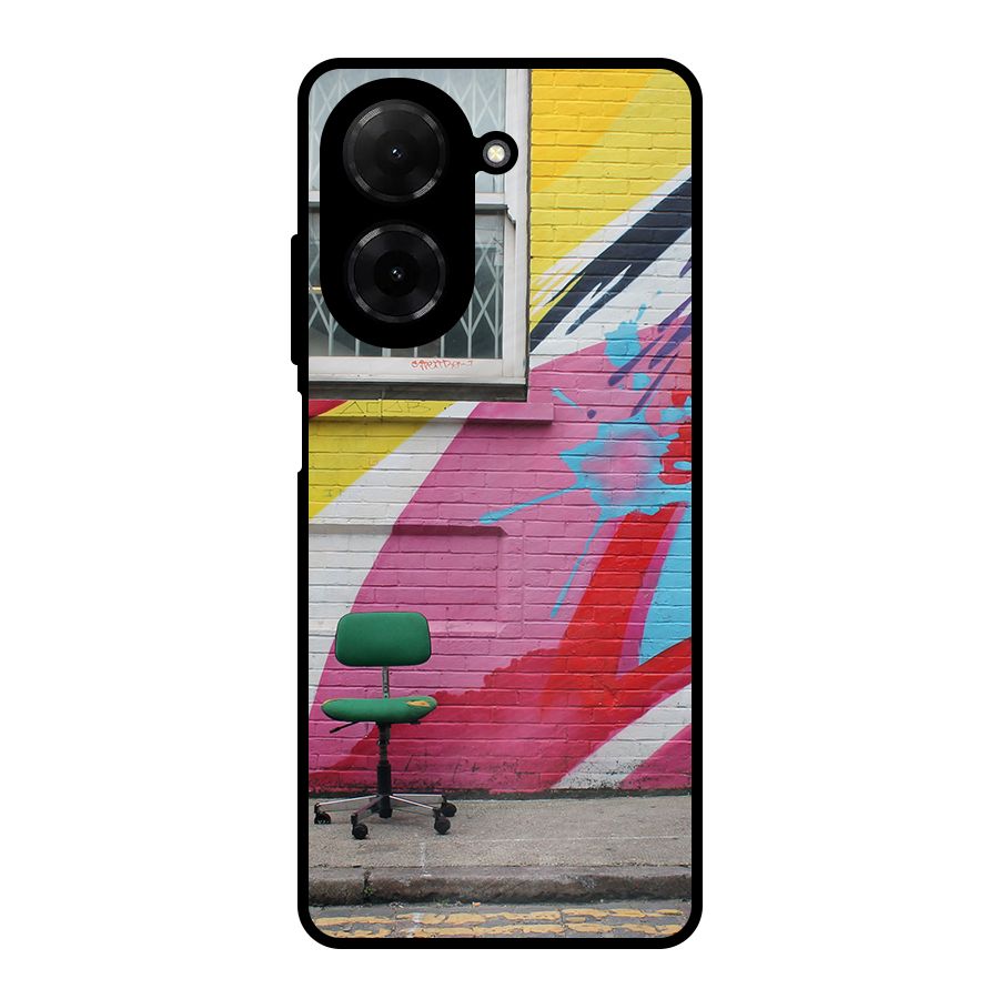 Creative Wall Art Metal Back Case for Redmi A5 4G