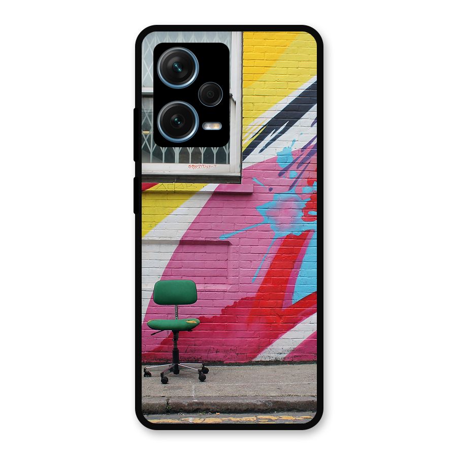 Creative Wall Art Metal Back Case for Redmi Note 12 Pro Plus 5G