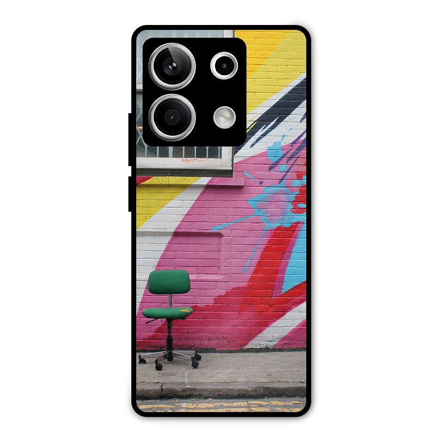 Creative Wall Art Metal Back Case for Redmi Note 13 5G