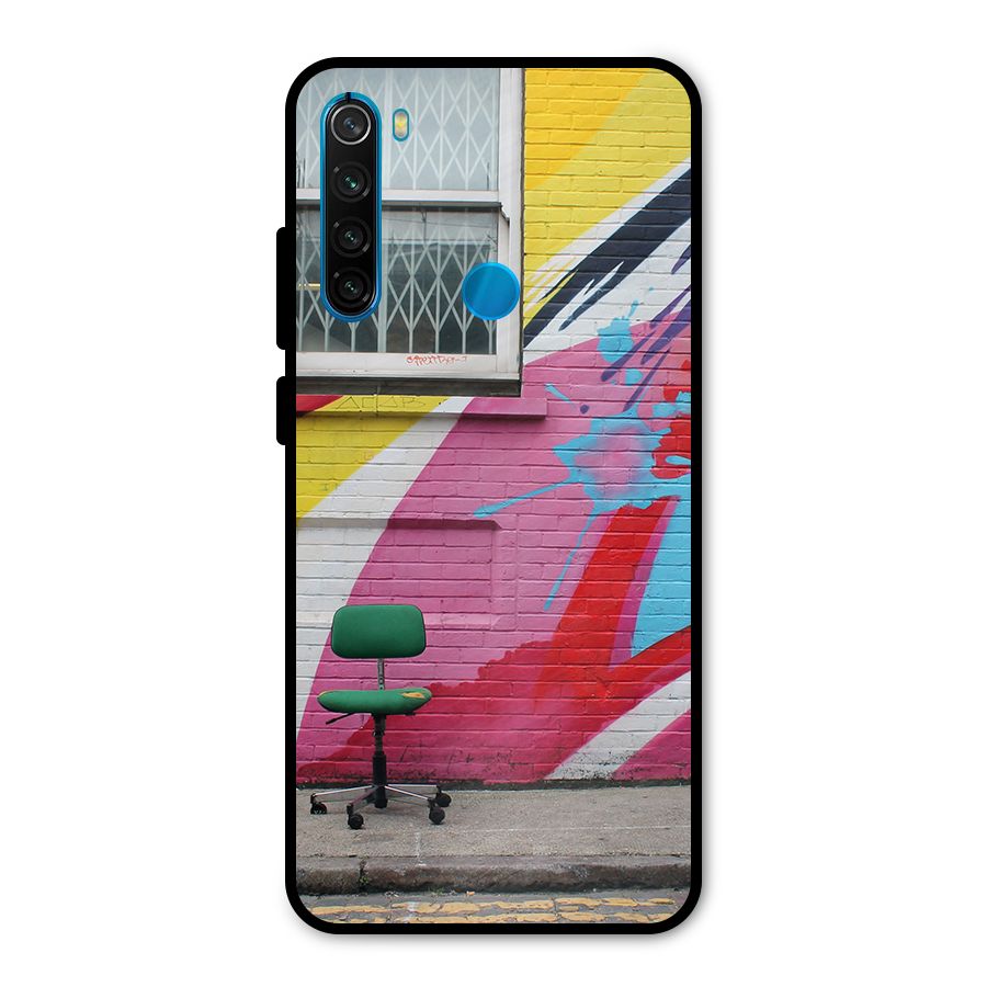 Creative Wall Art Metal Back Case for Redmi Note 8