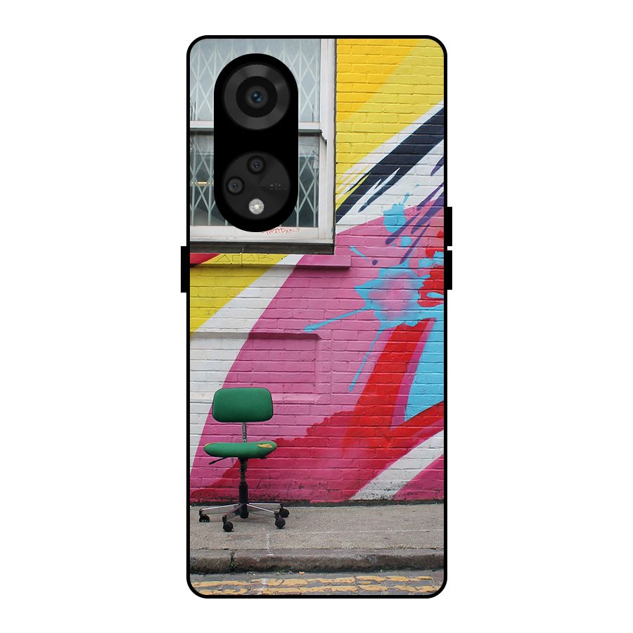 Creative Wall Art Metal Back Case for Reno8 T 5G