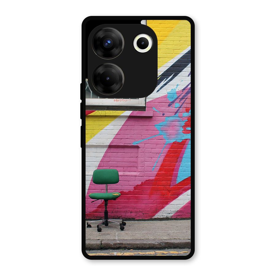 Creative Wall Art Metal Back Case for Tecno Camon 20