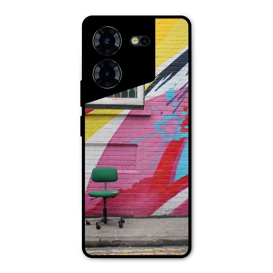 Creative Wall Art Metal Back Case for Tecno Pova 5 Pro 5G