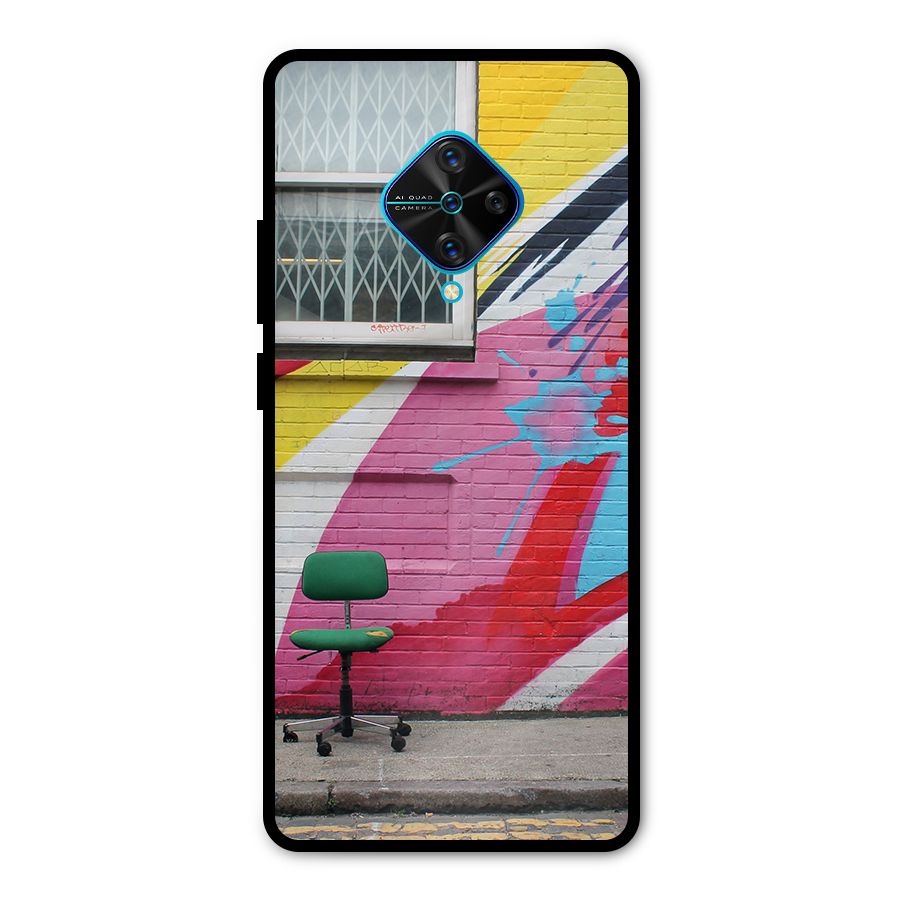 Creative Wall Art Metal Back Case for Vivo S1 Pro