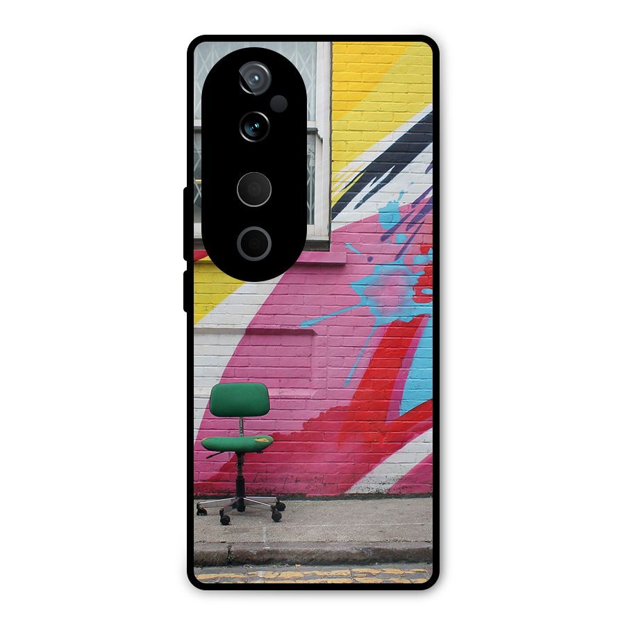 Creative Wall Art Metal Back Case for Vivo T3 Ultra